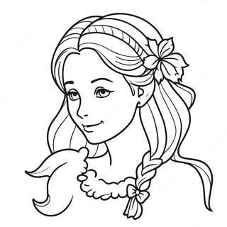 Pagina De Colorat Cu Silueta Lui Noelle 114789-50532