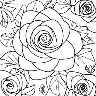 Pagina De Colorat Trandafiri Rosii Vibranti 115332-50949