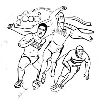 Pagini De Colorat Sportivi Olimpici In Actiune 115407-51001