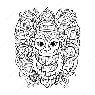 Pagini De Colorat Cu Stalpi Totem Cu Animale 115539-51116