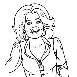 Pagina De Colorat Dolly Parton Cantand Pe Scena 115613-51164