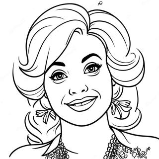 Pagina De Colorat Portret Dolly Parton 115616-51173