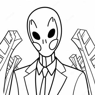 Slenderman Desene De Colorat