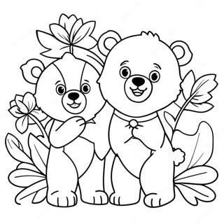 Pagini De Colorat Cu Pui Si Flori 115795-51309