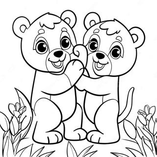 Pagini De Colorat Cu Pui Si Flori 115795-51310