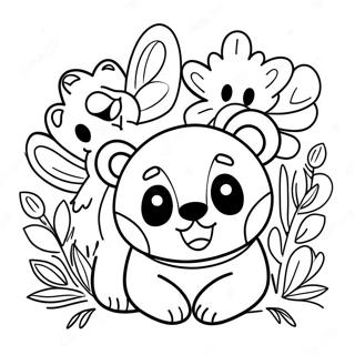 Pagini De Colorat Cu Pui Si Flori 115795-51311