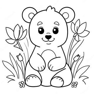 Pagini De Colorat Cu Pui Si Flori 115795-51312