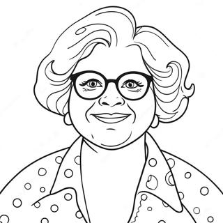 Pagina De Colorat Cu Matusa Amuzanta 115870-51363