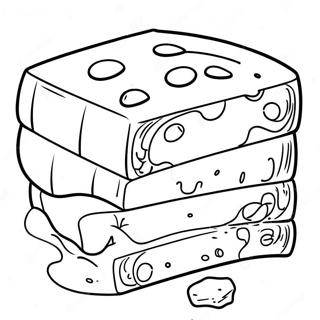 Desene De Colorat Cu Felie De Branza Cheddar 116025-51482