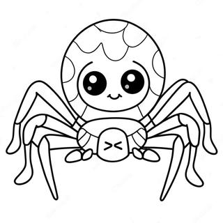 Paianjen Fericit Cu Un Zambet Pagina De Colorat 11610 204