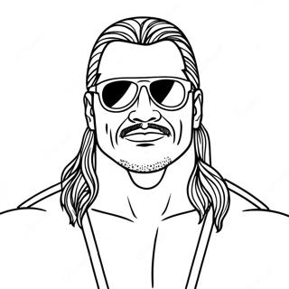 Pagina De Colorat Cu Superstarul Legendar Wwe 116337-51725