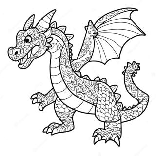 Șablon De Păpușă Dragon Desene De Colorat