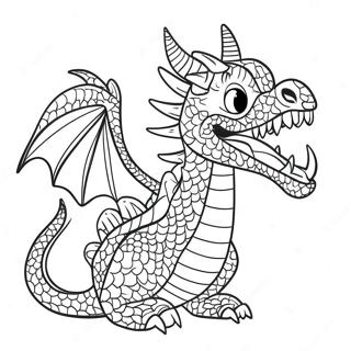 Pagina De Colorat Cu Sablon De Papusa Dragon Colorat 116362-51744