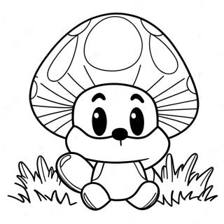 Pagina De Colorat Cu Ciuperca Mario 116490-52004