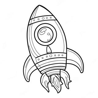 Pagina De Colorat Nava Spatiala Cu Racheta 116801-52255
