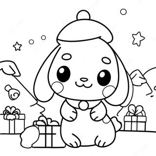 Cinnamoroll Crăciun Desene De Colorat