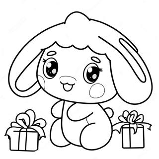 Pagina De Colorat Cinnamoroll De Craciun 116823-52263