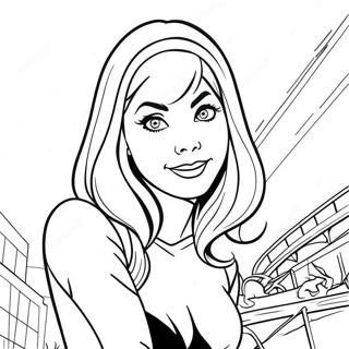 Gwen Stacy Desene De Colorat