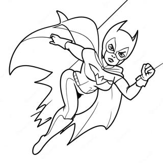 Batgirl In Actiune Pagina De Colorat 117134-52498