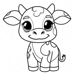 Vitel Cu Ochi Mari Pagina De Colorat 11715 1022