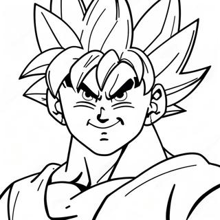 Goku Super Saiyan Albastru Desene De Colorat