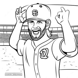 Bryce Harper Sarbatorind O Victorie Pagina De Colorat 117781-53005