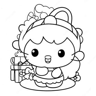 Pagina De Colorat Hello Kitty De Craciun 118216-53330