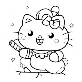 Pagina De Colorat Hello Kitty De Craciun 118216-53331