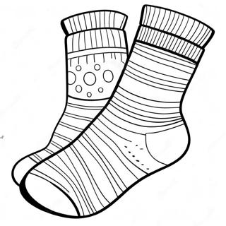 Pagini De Colorat Cu Sosete In Dungi 118807 53907
