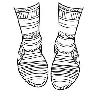 Pagini De Colorat Cu Sosete In Dungi 118807 53908