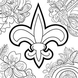 Pagini De Colorat Cu Logo Ul New Orleans Saints 119012-54065