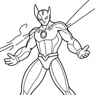 Pagini De Colorat Cu Ultraman Pe Un Fundal Colorat 119373-54356
