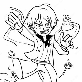 Pagini De Colorat Cu Sanji Luptandu Se Cu Dusmanii 119812-54702