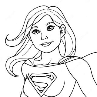 Supergirl Desene De Colorat