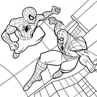 Pagina De Colorat Spider Man Vs Raufacator 119942-54804