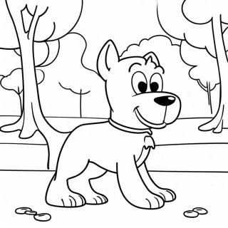 Pisica Caine Aventuroasa In Parcul De Colorat 120019-54860