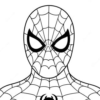 Fața Lui Spiderman Desene De Colorat