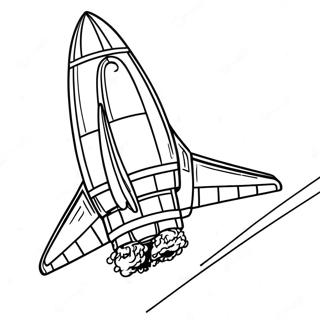 Pagini De Colorat Cu Naveta Spatiala Detaliata In Orbita 120223-55014