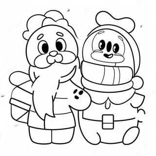 Pisici Dragute Intre Noi Pe O Pagina De Colorat 120504 55236