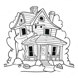 Pagini De Colorat Cu Casa Monstru 120578-55287