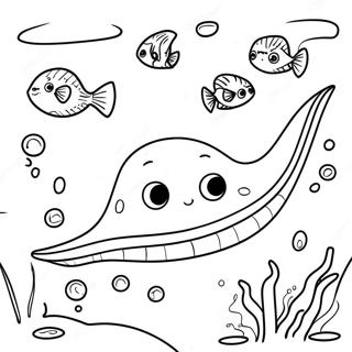 Pagina De Colorat Cu Randas Realist Subacvatic 120735-55418