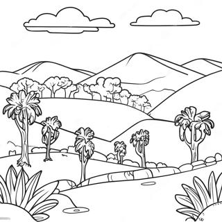 Peisaj Palestinian Frumos Pagina De Colorat 120991-55807