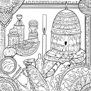 Simboluri Ale Patrimoniului Palestinian Pagina De Colorat 120992-55812