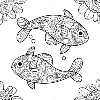 Pagini De Colorat Cu Constelatia Pesti Eleganta 121219-55982