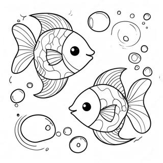 Pagini De Colorat Cu Pesti Jucausi Si Bule 121220-55987