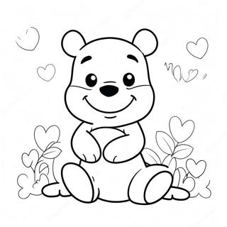 Winnie The Pooh Inconjurat De Inimi Pagina De Colorat 121272 56006