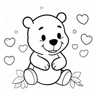 Winnie The Pooh Inconjurat De Inimi Pagina De Colorat 121272 56007