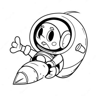 Marvin Martianul Intr O Naveta Spatiala Pagina De Colorat 121299-56030
