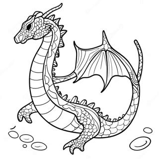 Dragonul Marii Majestic Pagina De Colorat 121504-56180