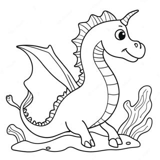 Dragonul Marii Jucaus Pagina De Colorat 121505-56181